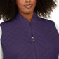 Colete acolchoado feminino Karen Scott, roxo, tamanho 0X