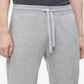 Calça de moletom masculina Calvin Klein com cordão mesclado e ajuste atlético, cinza, tamanho XX-G