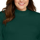 Karen Scott Suéter Feminino de Algodão com Gola Falsa Verde Tamanho 0X