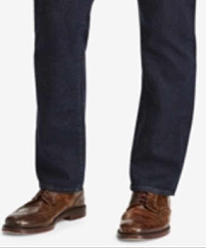 Calça jeans reta masculina Polo Ralph Lauren Prospect Stretch azul tamanho 31x30