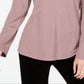Charter Club Supima Cotton Top Feminino Gola Dividida Marrom Tamanho XXG