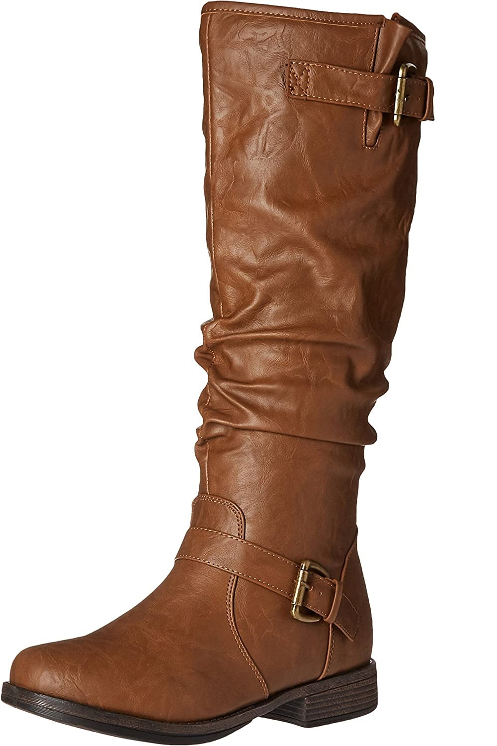 Coleção Journee Feminina Stormy Wide Calf Almond Toe BrowmTamanho 7,5W