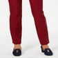 Calça feminina Charter Club Cambridge Skinny Tummy Control, vermelha, tamanho 8