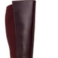 Botas femininas Alfani Arch Support com amortecimento Hakuu Almond Toe e salto gatinho com zíper, vermelhas, tamanho 5 M