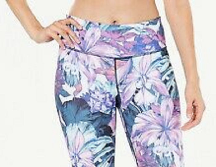 Leggings esportivas femininas Ioga Fitness Ideologia Roxo Multi Tamanho M