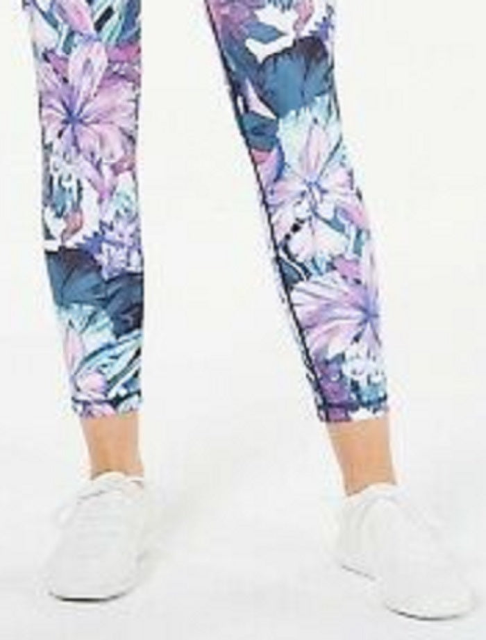 Leggings esportivas femininas Ioga Fitness Ideologia Roxo Multi Tamanho M