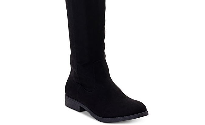Botas Hayley acima do joelho femininas Style &amp; Co, pretas, tamanho 7 M