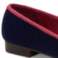 Charter Club Mocassim Feminino em Tecido Almond Toe, Azul, Tamanho 7 M
