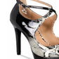 Thalia Sodi Chelsie2 Peep Toe com Tira no Tornozelo Clássico Feminino Preto Tamanho 7 M