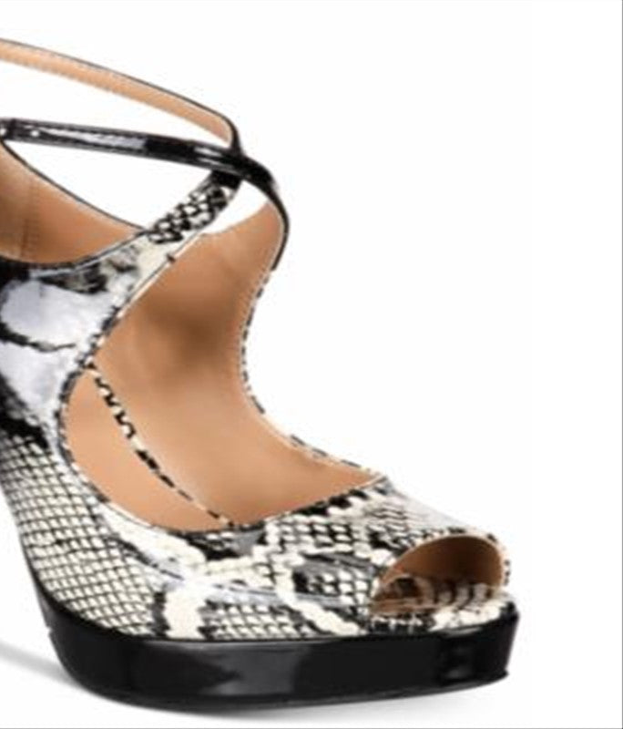 Thalia Sodi Chelsie2 Peep Toe com Tira no Tornozelo Clássico Feminino Preto Tamanho 7 M