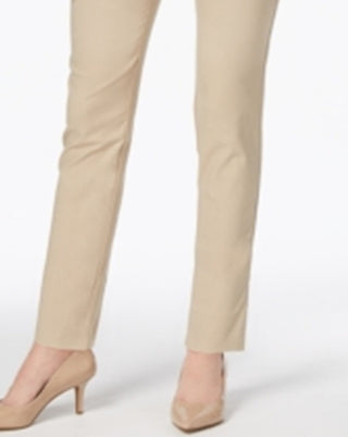 Calça feminina Charter Club Tummy Control, marrom, tamanho 14, pequena