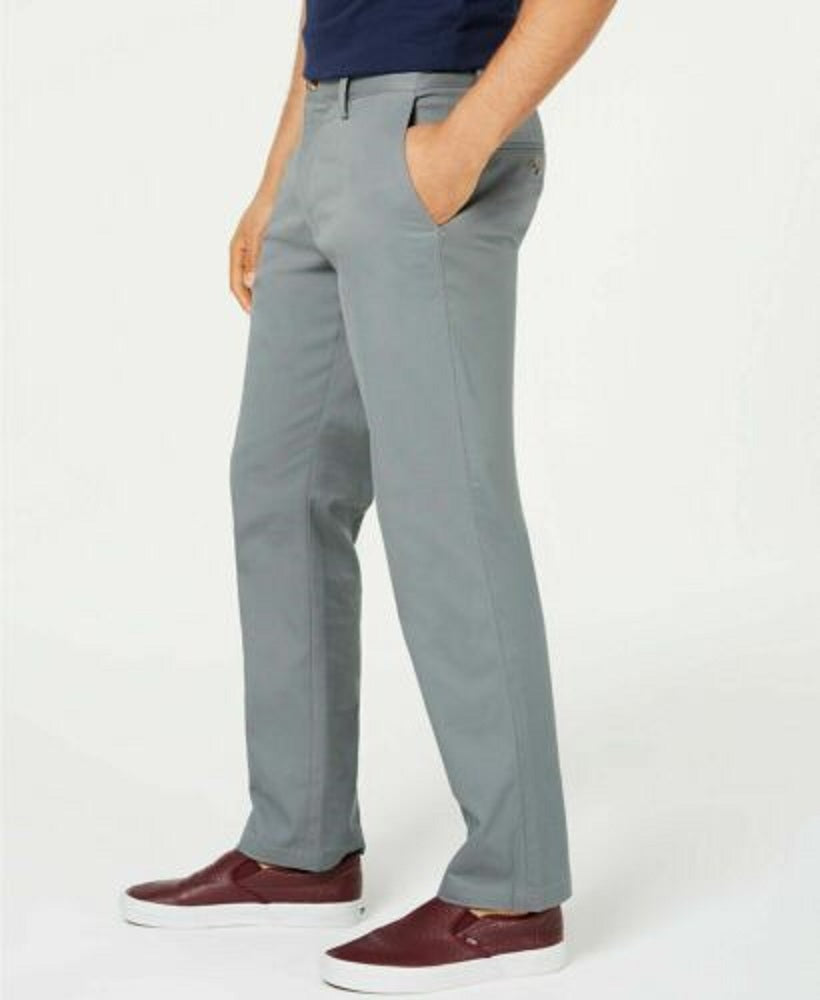 Calça Chino Masculina Elástica Club Room Cinza Tubarão Tamanho 34X30