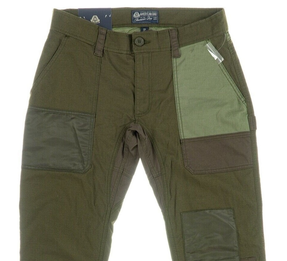 Calça Chino Stretch de Perna Reta Masculina American Rag Verde Tamanho 33X30