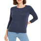 Suéter feminino salpicado Maison Jules azul tamanho X-S