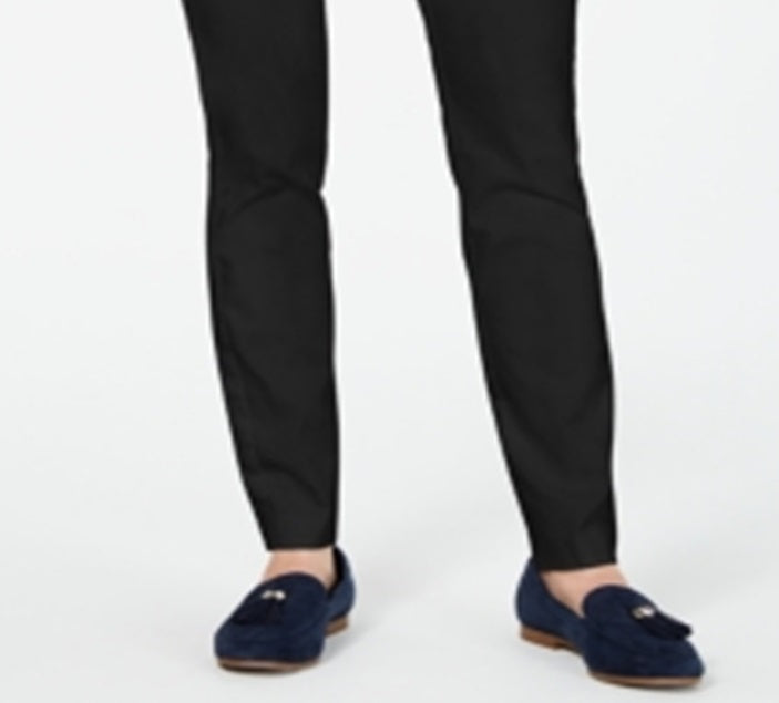 Calça skinny feminina Charter Club de sarja elástica, preta, tamanho 8, pequena