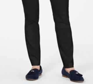 Calça skinny feminina Charter Club de sarja elástica, preta, tamanho 8, pequena