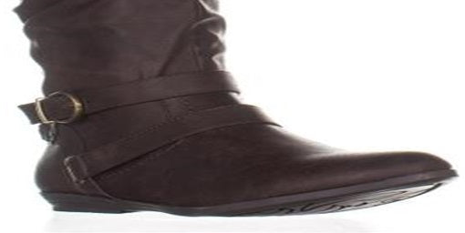 Sapatos de cano alto Fairfield Almond Toe femininos White Mountain, marrom, tamanho 7,5 M