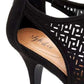 Sapatos Mule Femininos Estilo &amp; Co com Biqueira Aberta para Ocasiões Especiais, Pretos, Tamanho 5 M
