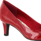 Sapatilhas femininas Easy Street Pointe Slip On Vermelhas Tamanho 8.5N