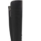 Botas femininas Marc Fisher Thora Leather bico fino acima do joelho, pretas, tamanho 5 M