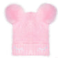 Conjunto de 2 peças de chapéu e luvas com pompons de pele sintética ABG Big Girl's, rosa, tamanho 7-14