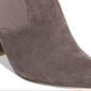 Steve Madden Bota Feminina Remy Suede Salto Bloco Meia Cinza Tamanho 10 M