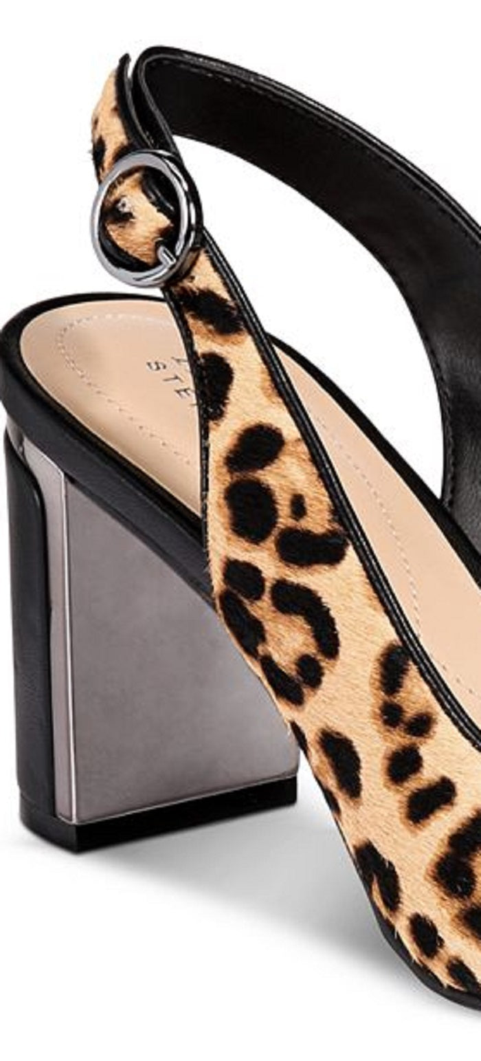 Alfani Scarpin Feminino Peep Toe em Tecido Preto Tamanho 7,5 M