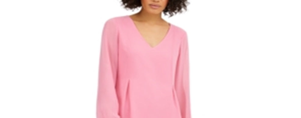 Vestido feminino de chiffon com laço nas costas, rosa, tamanho extrapequeno, da INC International Concepts