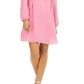 Vestido feminino de chiffon com laço nas costas, rosa, tamanho extrapequeno, da INC International Concepts