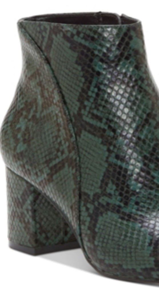 Botas femininas de salto alto Floriann da INC International Concepts, verde, tamanho 7,5