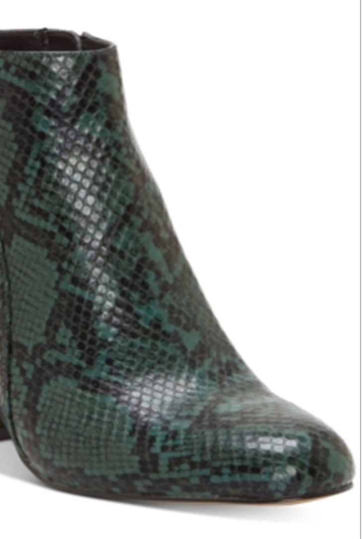 Botas femininas de salto alto Floriann da INC International Concepts, verde, tamanho 7,5