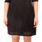 Vestido feminino de renda com decote coração, preto, tamanho pequeno, extrapequeno, da coleção NY