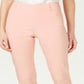 Calça feminina com controle de barriga e tachas JM Collection, laranja, tamanho X-S
