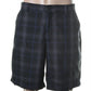 Greg Norman Shorts casuais xadrez masculino com absorção de umidade, chocolate, tamanho 12 M