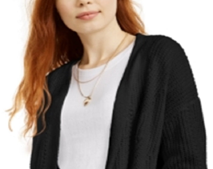 Cardigan Hippie Rose Junior Chenille Preto Tamanho XS