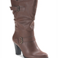 Botas de cano médio femininas Sachi de couro sintético Style &amp; Co, marrom, tamanho 10 M