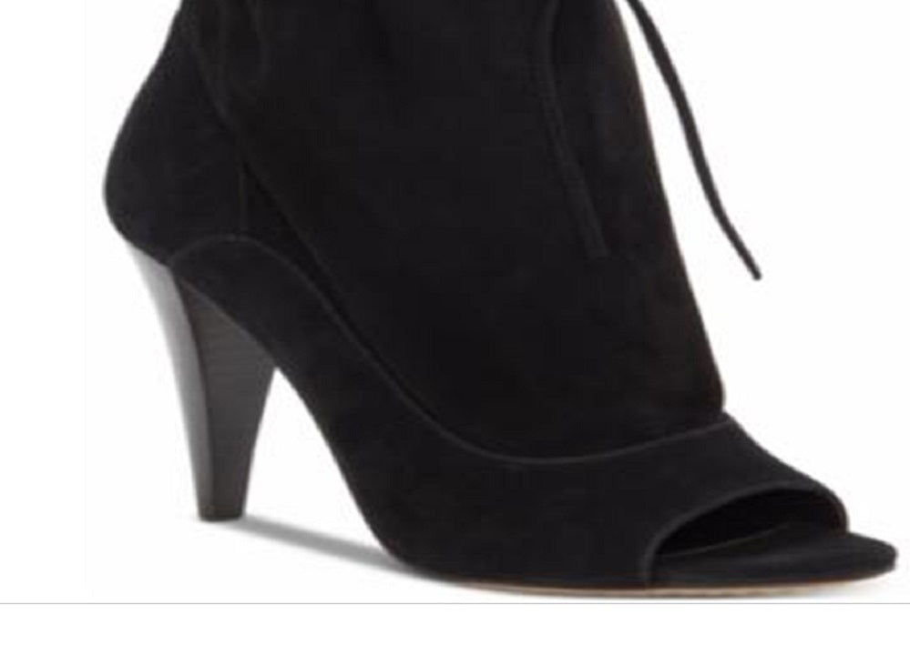 Bota feminina Vince Camuto Avera Suede Preta Tamanho 9 M