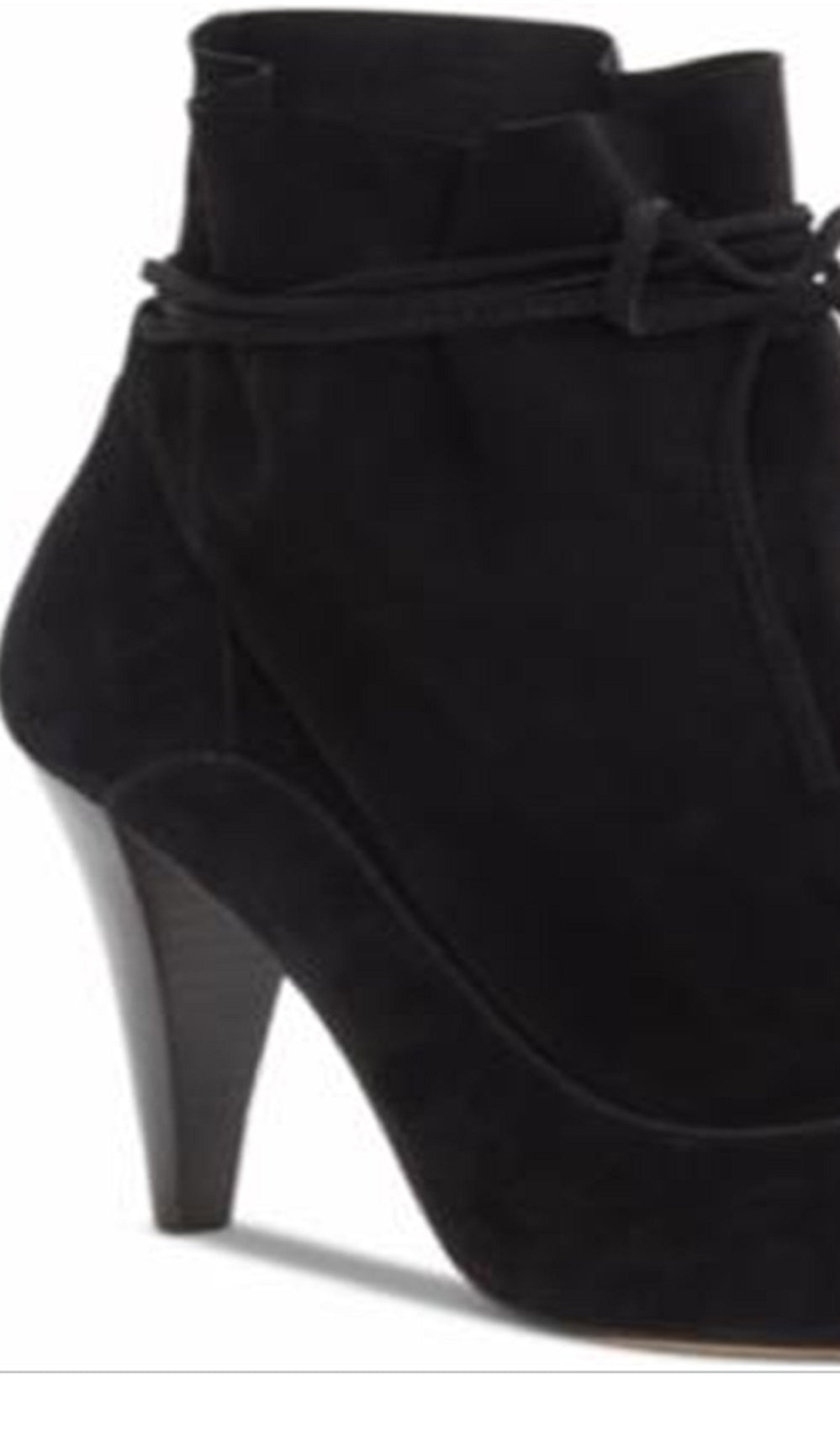 Bota feminina Vince Camuto Avera Suede preta, tamanho 8 M