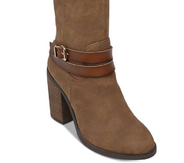 Botas femininas Guss Harson5 de cano alto, marrom, tamanho 9W-WC