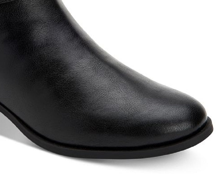 Botas femininas Charter Club Jaimee com bico fechado e cano curto - marrom, tamanho 6,5 M