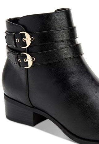 Botas femininas Charter Club Jaimee com bico fechado e cano curto - marrom, tamanho 6,5 M