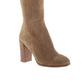 Botas altas femininas Kenneth Cole Justin Block Heel, pretas, tamanho 5,5 M