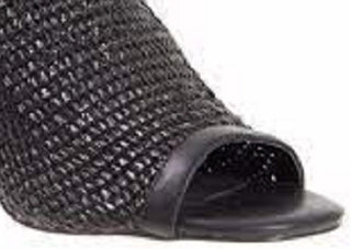 Sandália de salto alto Steve Madden feminina, preta, tamanho 11 M