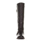 Botas femininas Thalia Sodi Vada com bico fechado e cano alto, pretas, tamanho 7