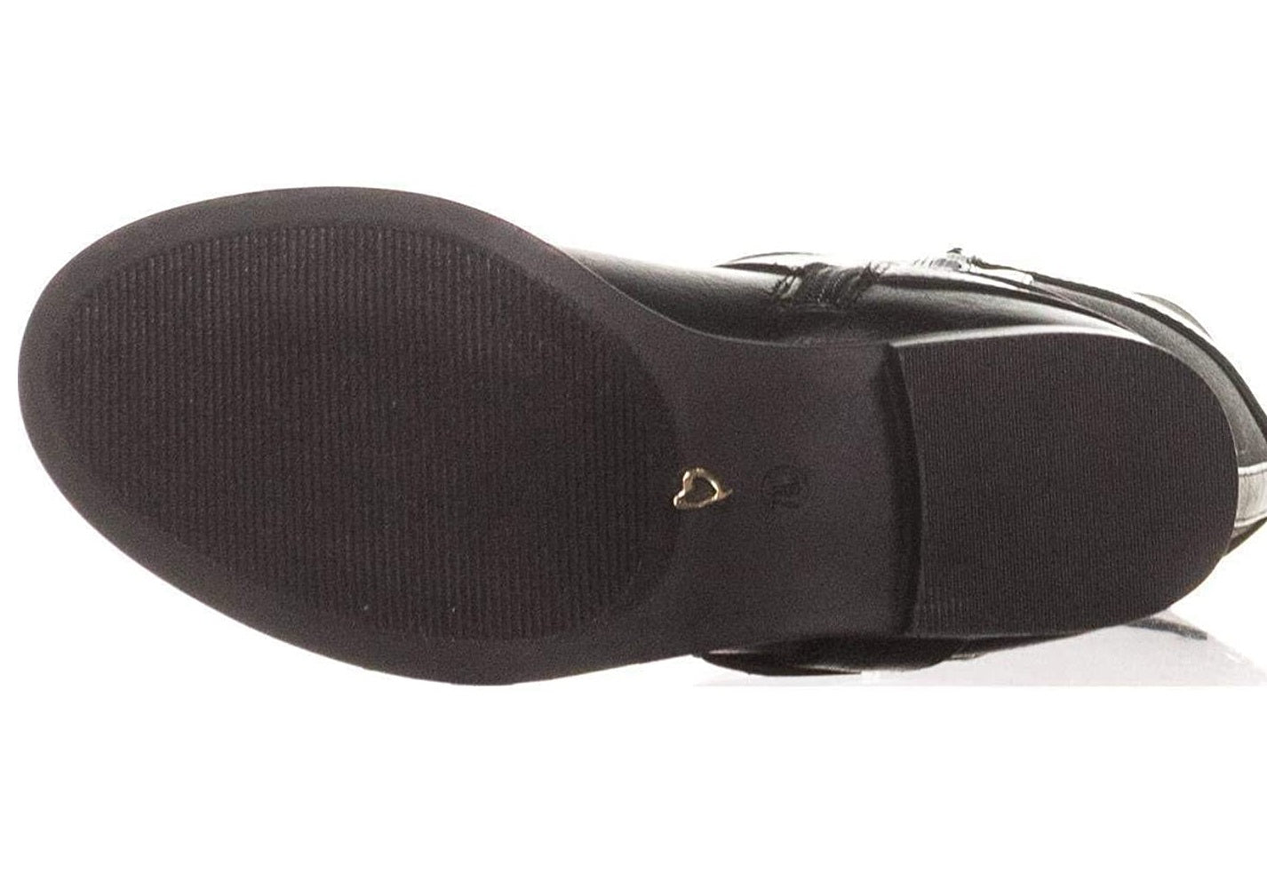Botas femininas Thalia Sodi Vada com bico fechado e cano alto, pretas, tamanho 7