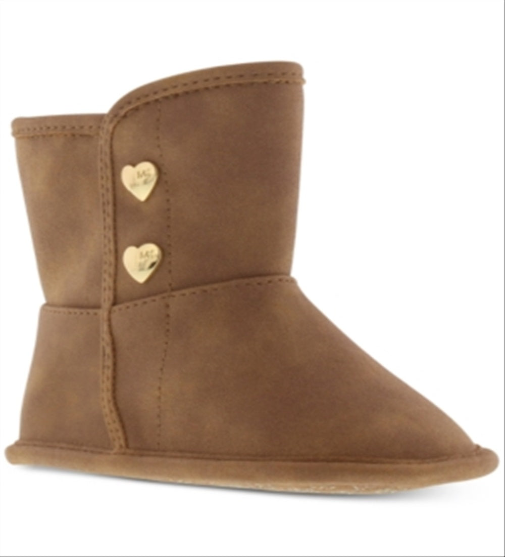 Botas Michael Kors Big Girl's Baby Jade Marrom Tamanho 2 M