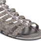 Marc Fisher Pepita Open Toe Casual Gladiador Cinza Tamanho 9 M Feminino