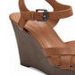 Sandálias femininas Kady Wedge Indigo Rd., marrom, tamanho 10 M