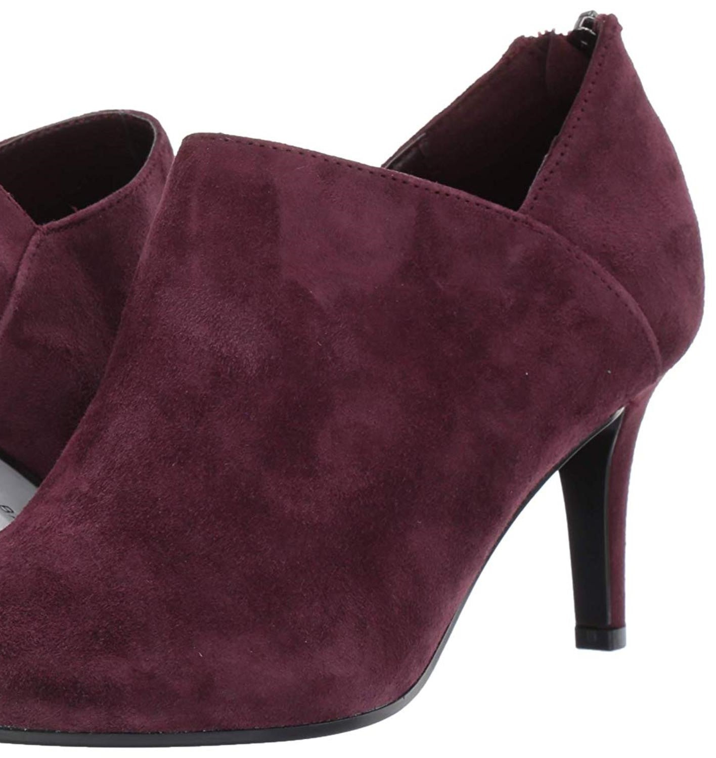 Bandolino Dawn Suede Comfort Shooties Feminino Vermelho Tamanho 6,5 M