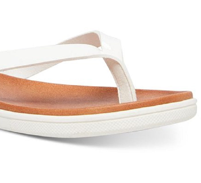 Sandálias femininas Madden Girl Mitsy em verniz, de couro, abertas, prateadas, tamanho 7 M
